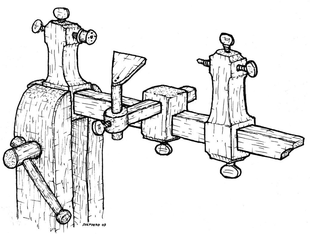 For small work there is nothing like a small bow lathe. The tool only 