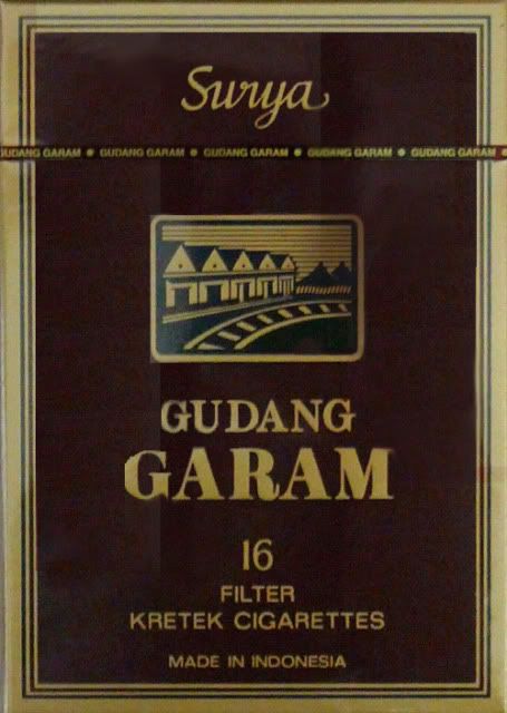 Indonesian clove-flavored cigarettes (kretek