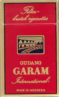 Indonesian clove-flavored cigarettes (kretek)