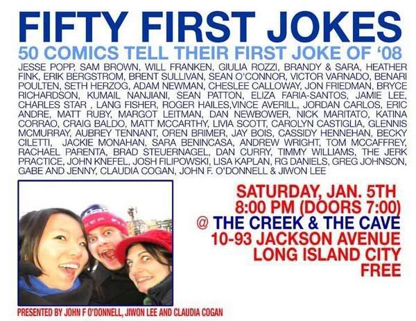 funny ass jokes. 50 FIRST JOKES is happening