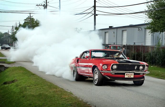 Colored Smoke Burnout