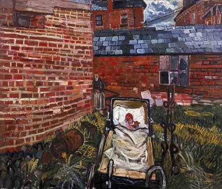 Baby Pram In Garden