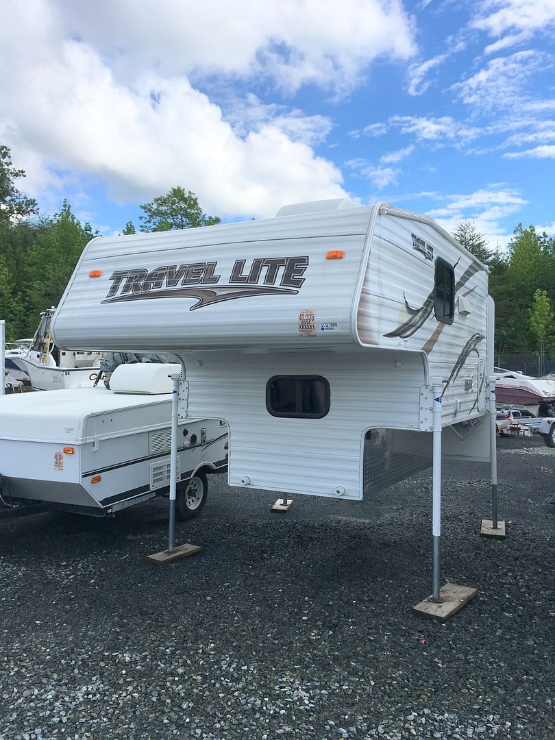 2014 Travel Lite 77RSL Super Lite Truck Camper for 1/2 Ton PU Clean
