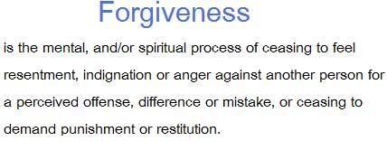 forgiveness