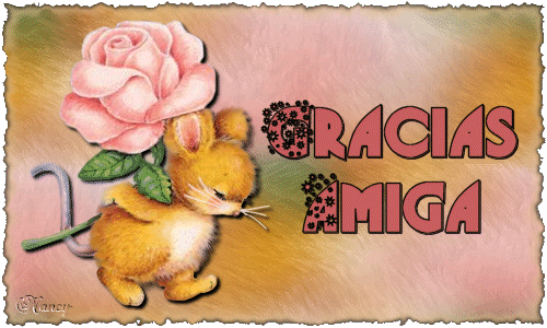 graciasamigaat6.gif gracias amiga. ratita flor image by carmencitarosa