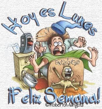 hoy es lunes Feliz Semana. hombre