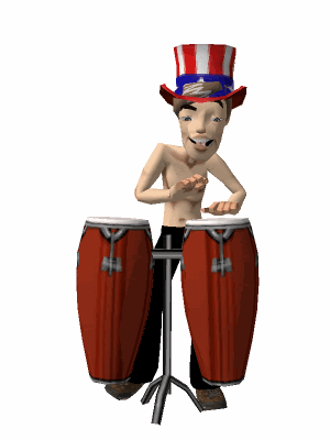 conga drums (Large Animated Bodyshot)