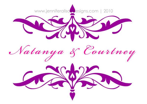 Natanya Courtney wedding monograms