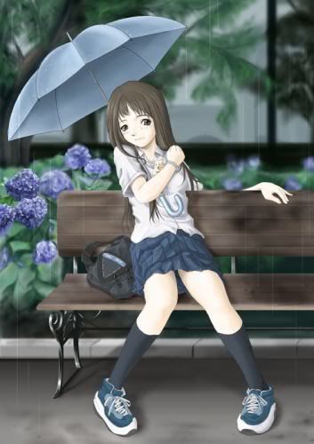 RainGirl.jpg Anime Girl In Rain image by lttlegurl