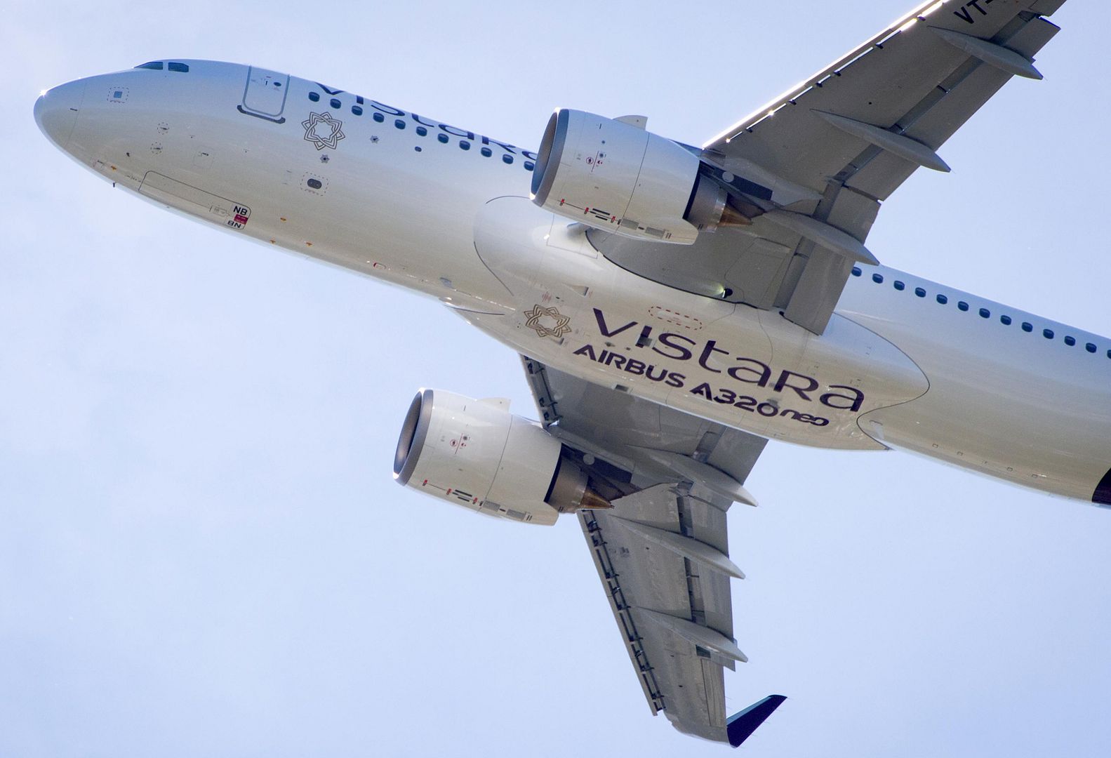 A320neo VISTARA Underbelly