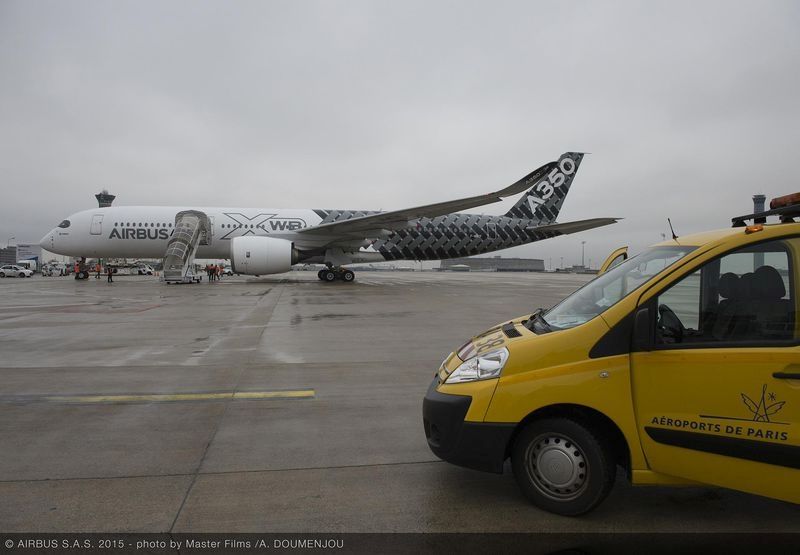 A350 MSN002 In Paris 1