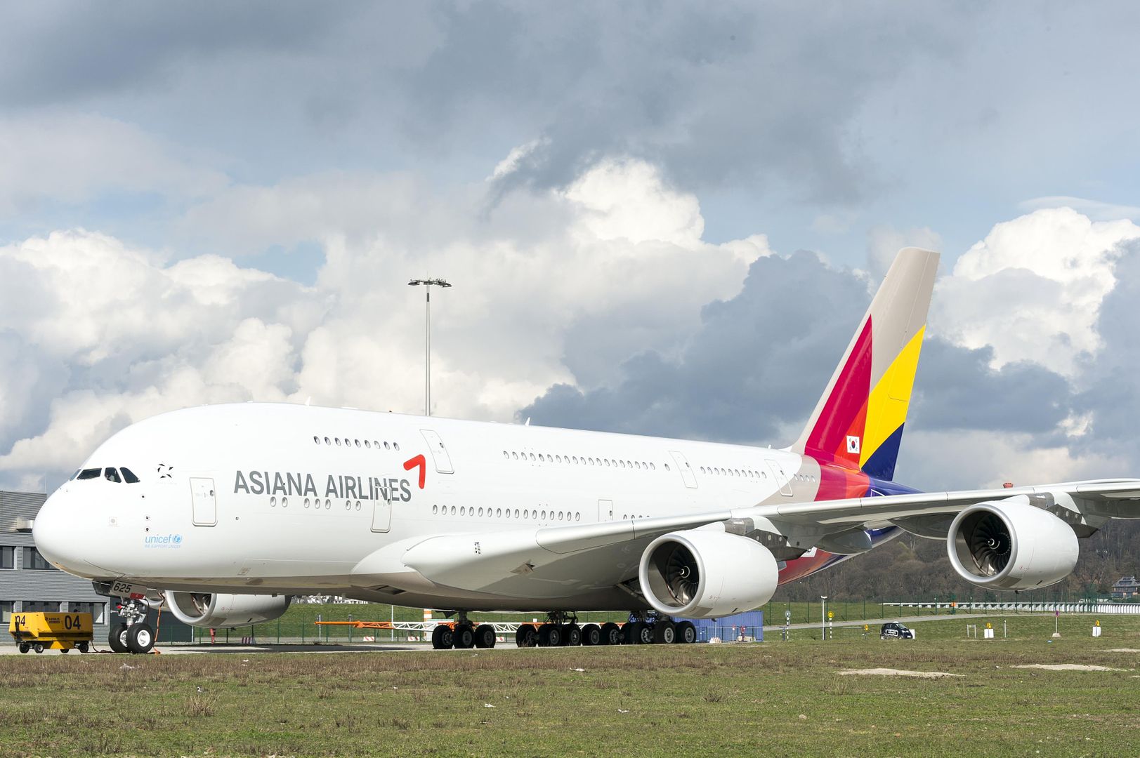 Asiana A380 Rolls Out Of Paintshop 3