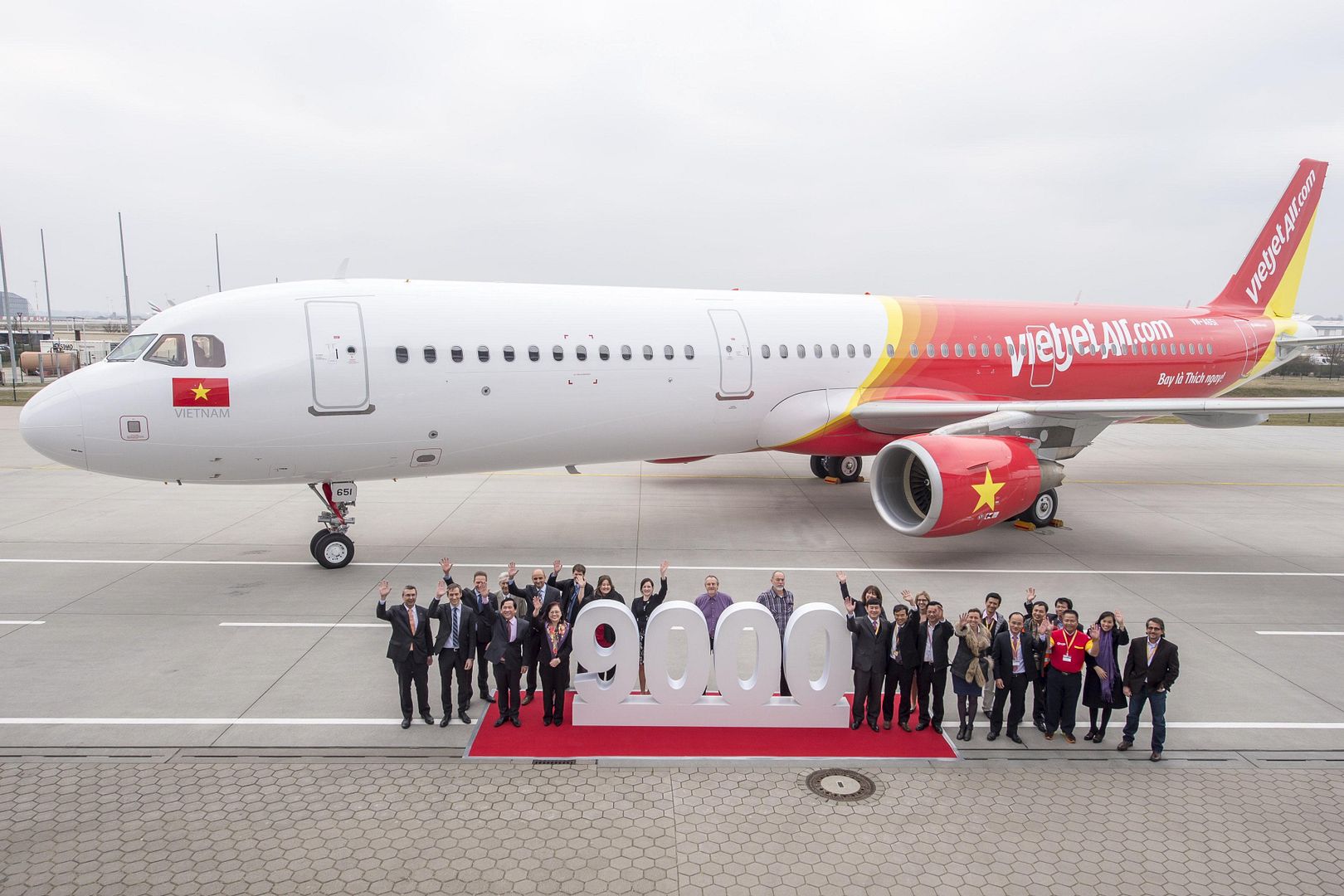 VietJetAir First A321 Delivery Ceremony In Hamburg