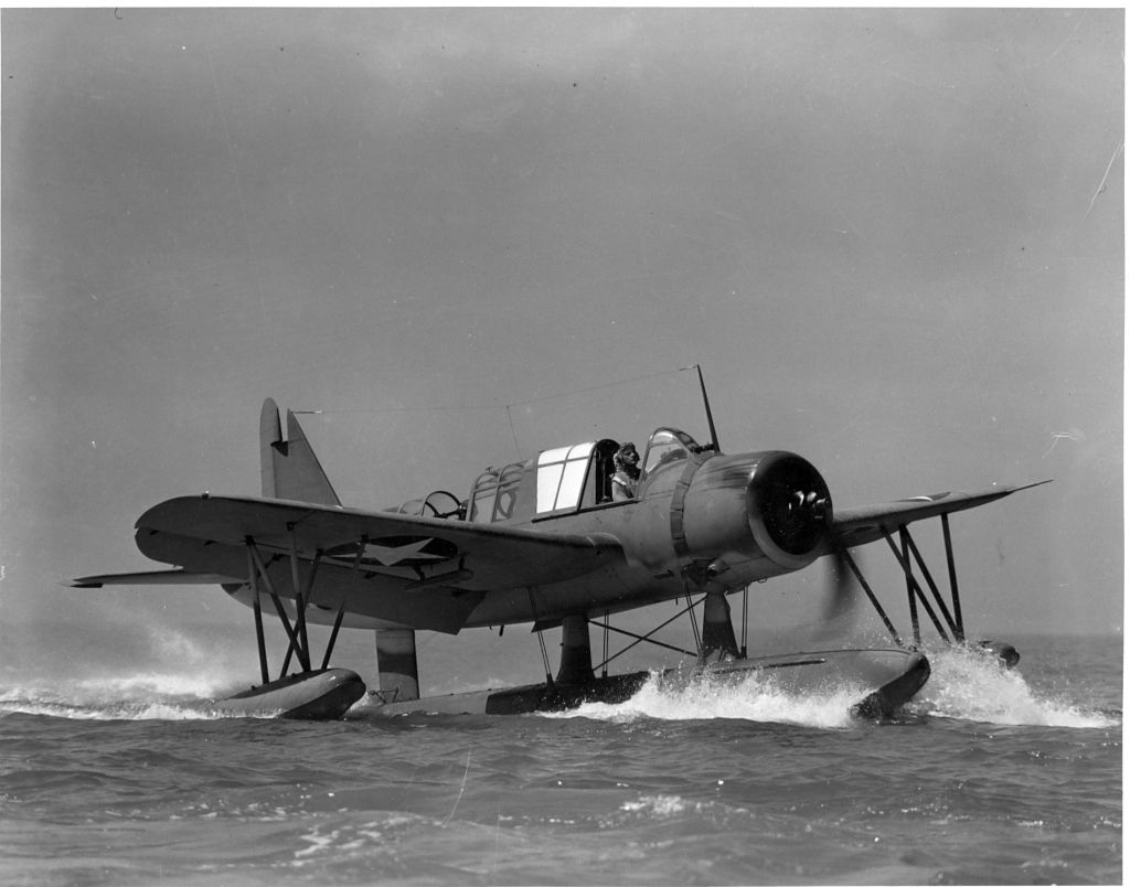 OS2UKingfishertaxisatNavalAirStationNASAlamedaCalifornia OS2UKingfishertaxisatNavalAirStationNASAlamedaCalifornia