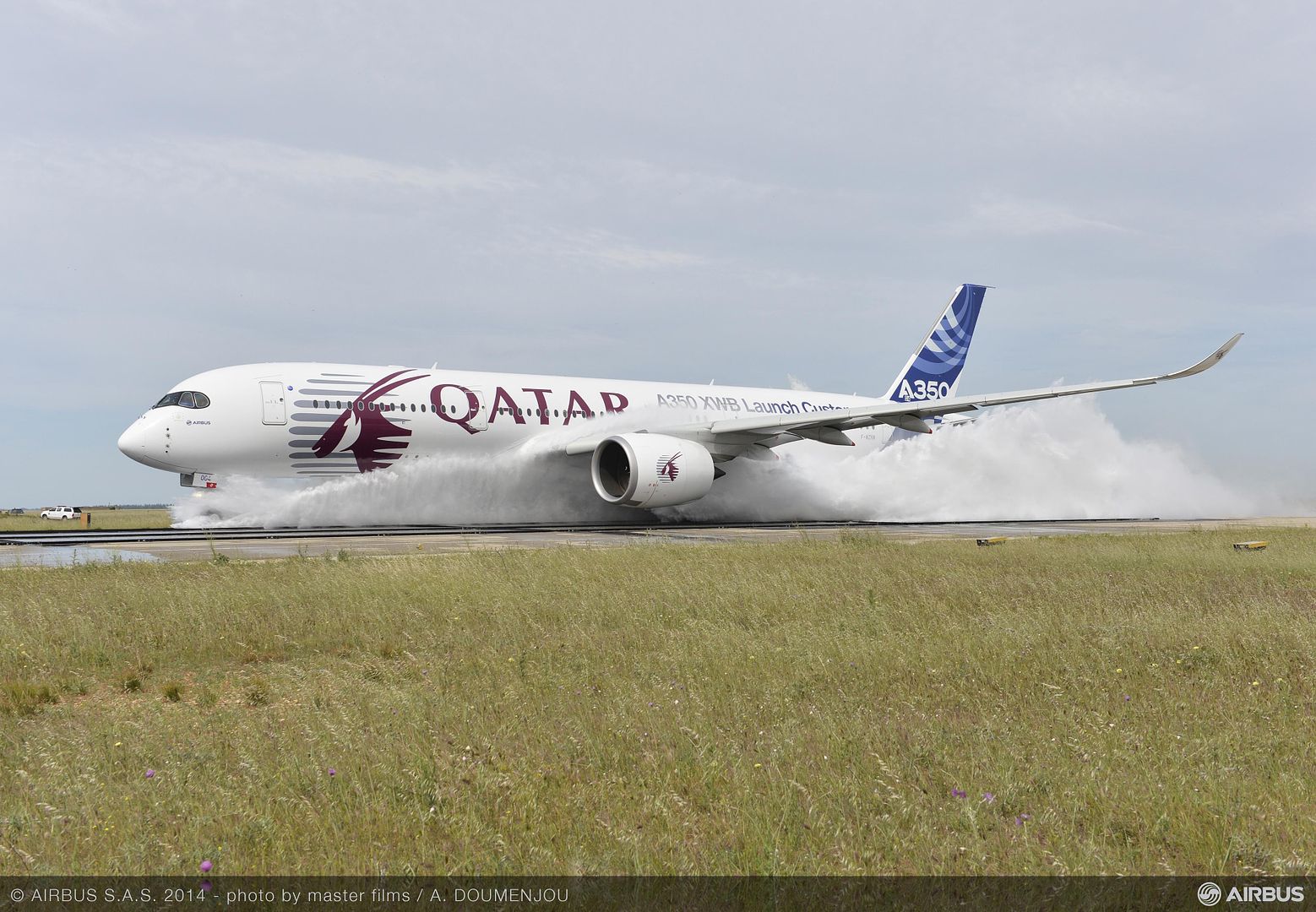 A350 XWB Water Ingestion Test Istres