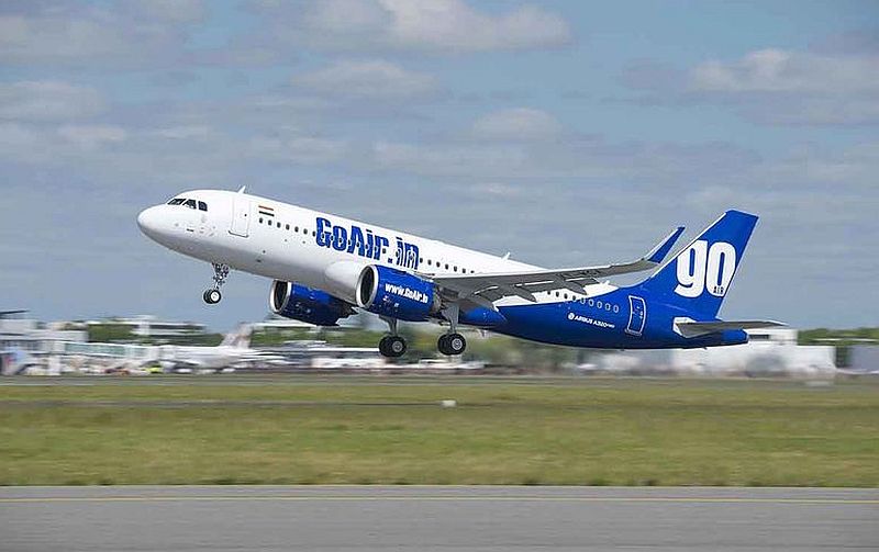 A320neo GOAIR TAKE OFF 