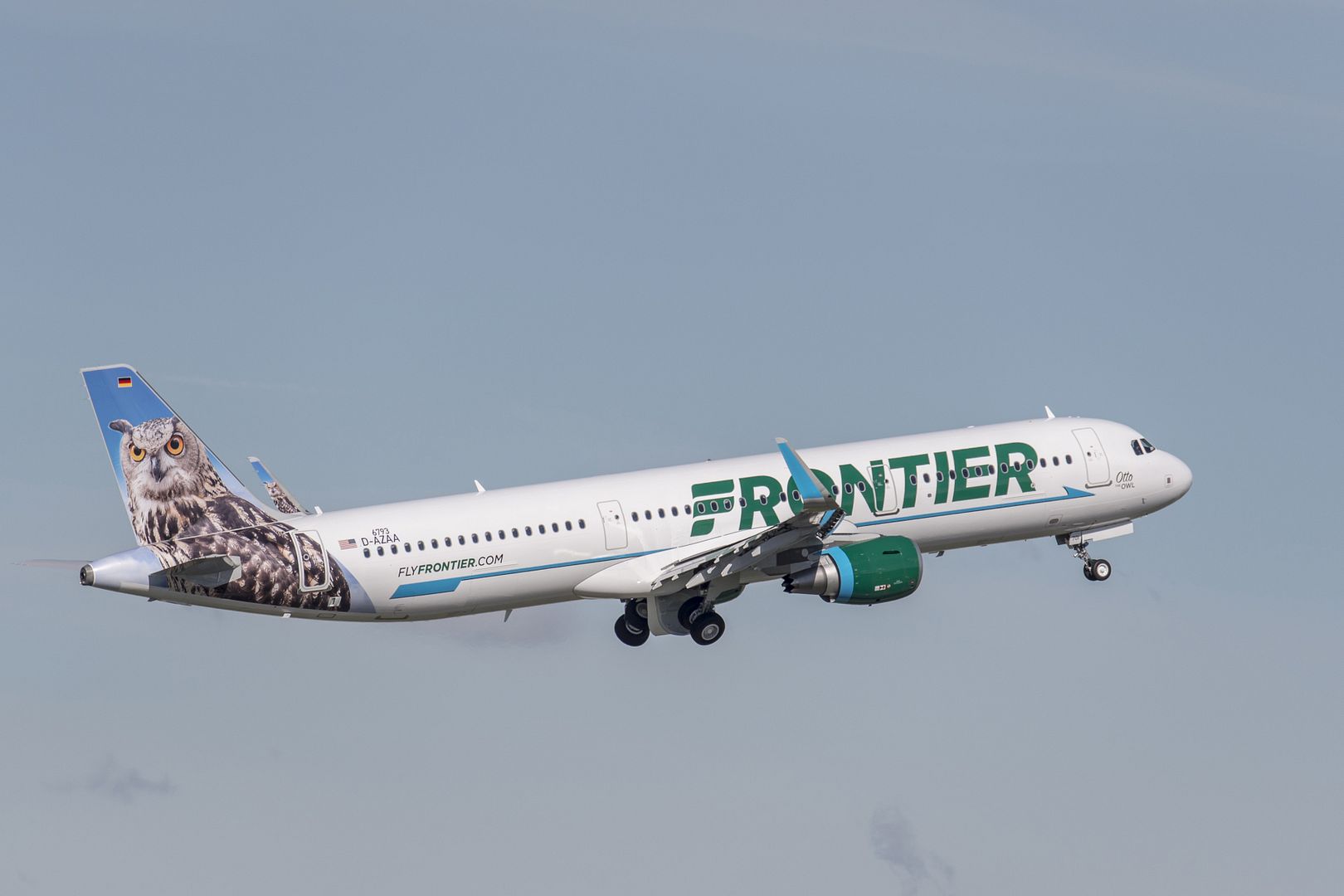 A321 Frontier In Flight