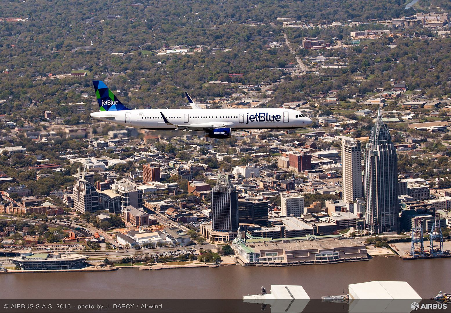 A321 Jetblue First Flight First Aircraft From Mobile FAL