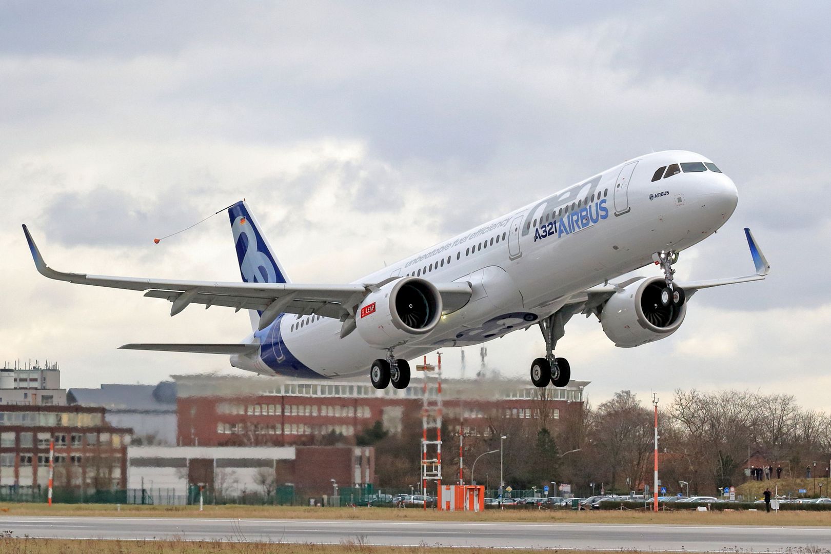 A321neo CFM Engine First Flight Take Off