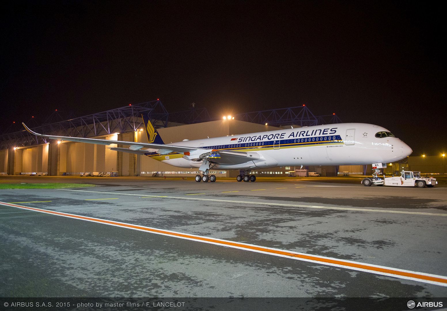 A350 XWB Singapore Airlines Paint Completed