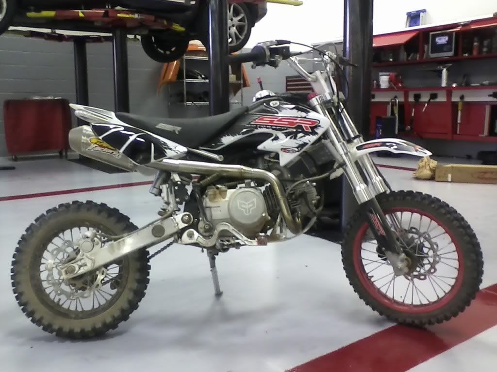 ssr 125 pit bike exhaust