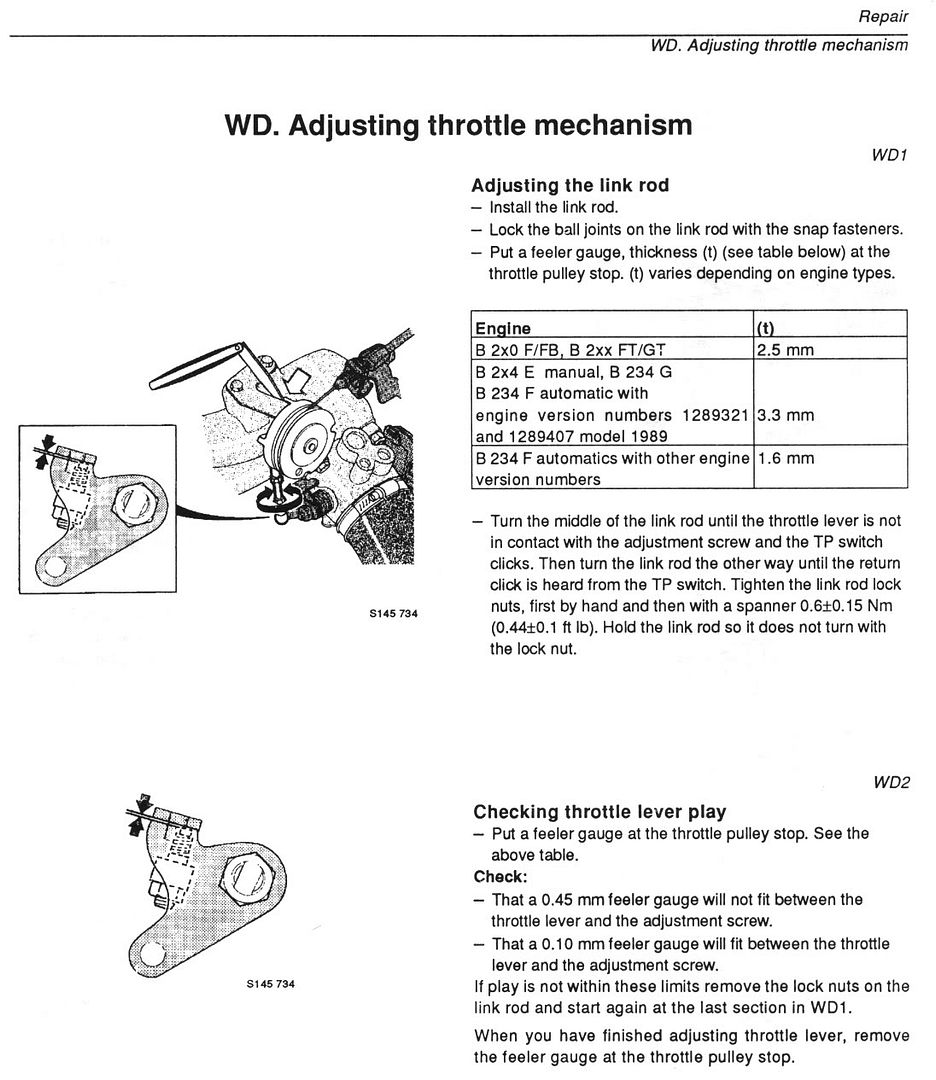Throttle Adjustment