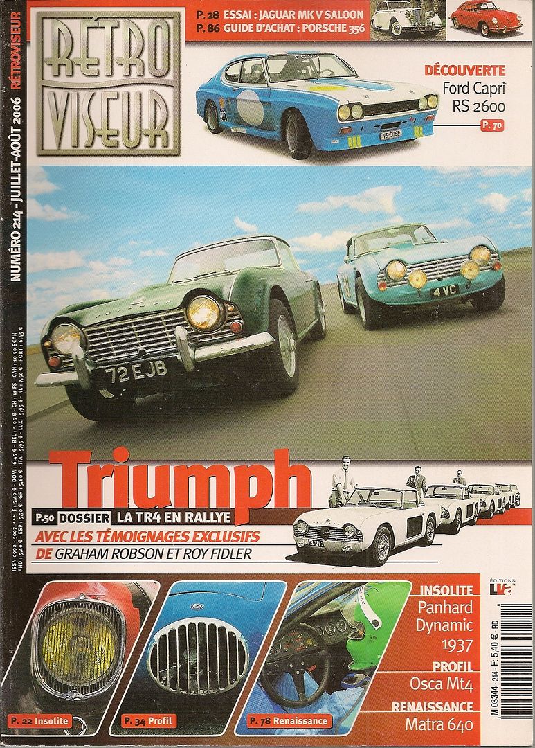 FORD CAPRI 2600 RS / 8 PAGES FORD CAPRI 2600 RS / 8 PAGES