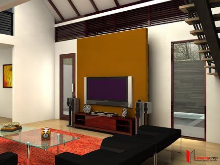 Modern Minimalist Interior for Living Room