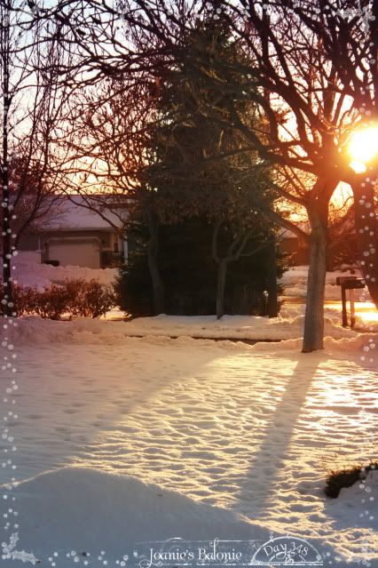 348- snowy sunset