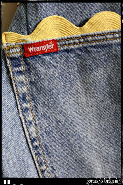 jeans apron pocket
