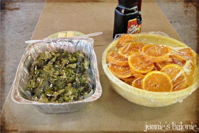 oranges and broccoli