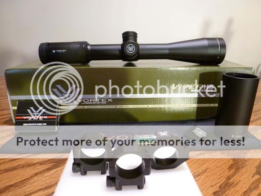 Vortex Viper HS 4-16x44 V-Plex W/Vortex Bubble Level and TPS Tactical ...