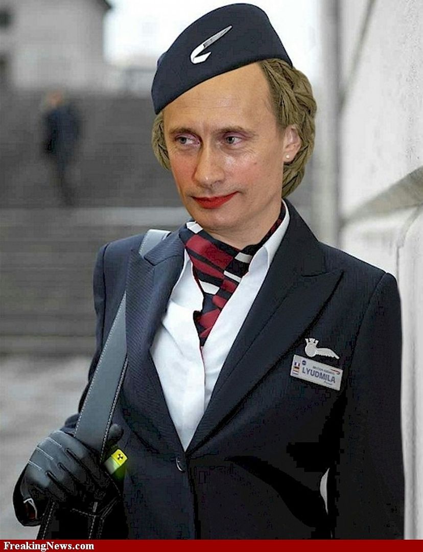 Известные личности России 21 века. Смешная стюардесса.