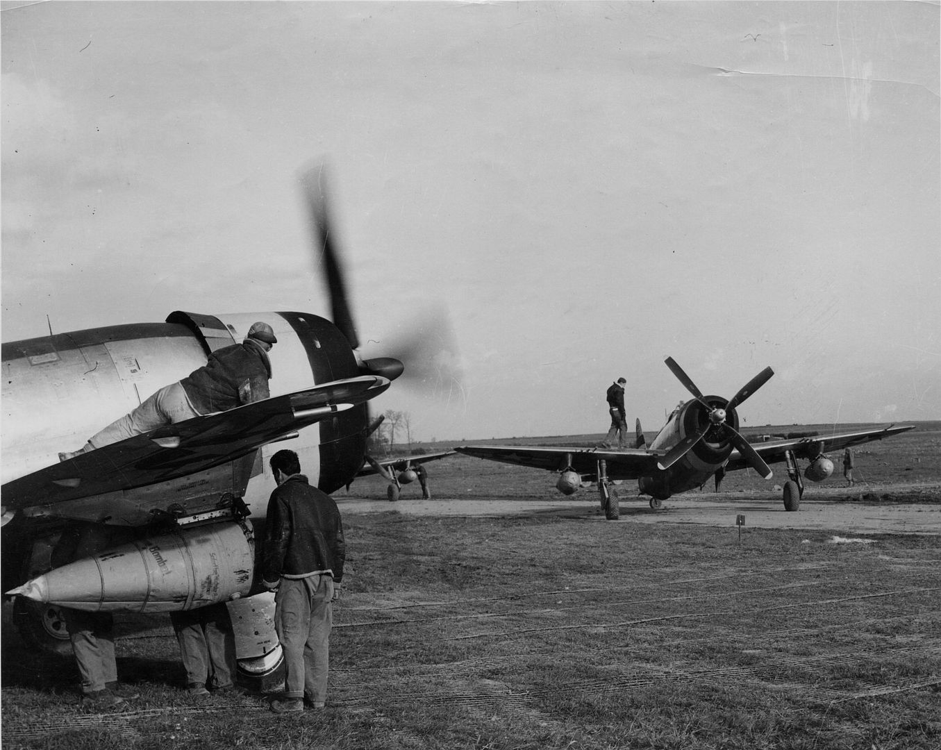 P-47's with German drop tanks