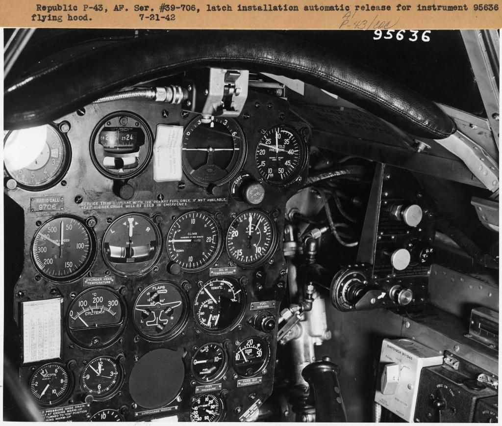 P-43 Lancer Cockpit Oil Dial Bug - Documented Aircraft Reports - War ...