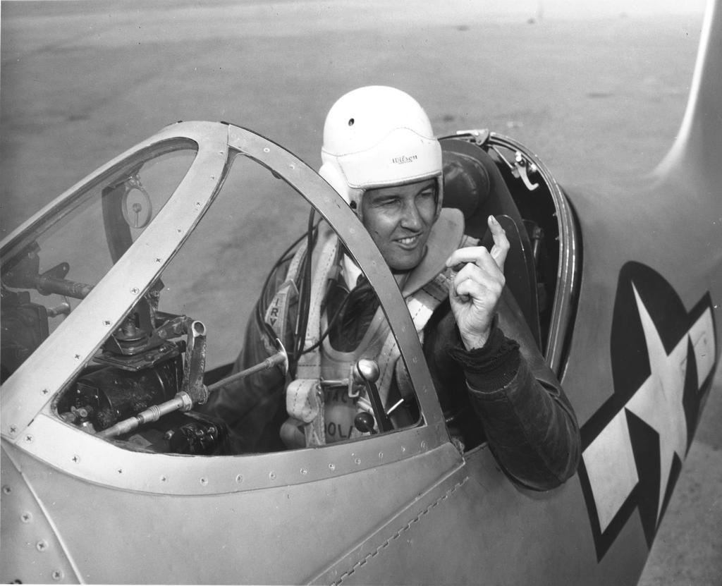 Jack Woolams in the Bell XP-77 experimental fighter..jpg Photo by ...