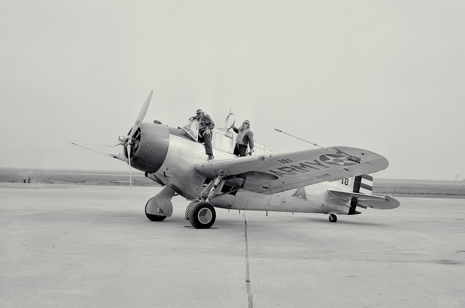 Early flight. North American o-47. Test Pilot Donald 1951. O-47. N/A 19707.