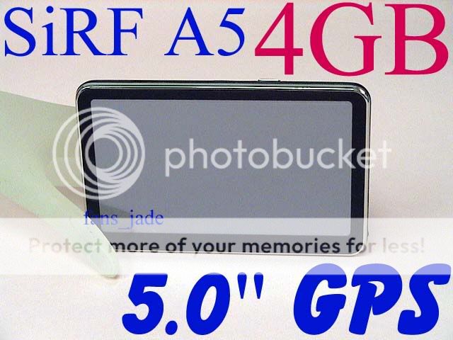 Built in 4GB 5 0 A5 Thin GPS  Player CE6 0 128MB RAM